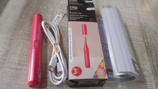 Rizador de pestañas térmico Cien Beauty rosa