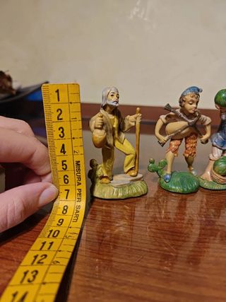 3 Statuine Presepe Festa Natalizia
