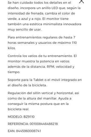 Bicicleta Spinning BladeZ BR100 Smart Bike