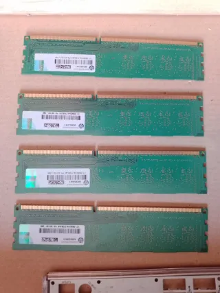 4x Módulos RAM DDR3 8GB 10600U Micron HP