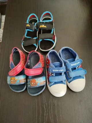Set 3 paia scarpe/sandali Spiderman