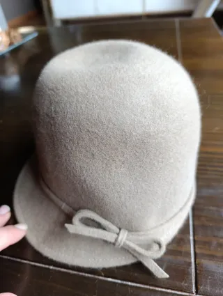 Sombrero invierno niña beige