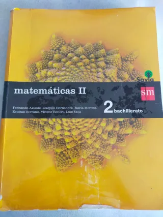 Matemáticas II. 2 Bachillerato. Savia