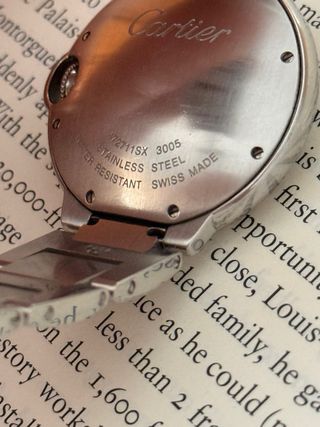 Cartier Ballon Bleu 36mm Plata y Blanco. 