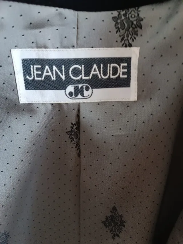 Abrigo de lana negro talla única