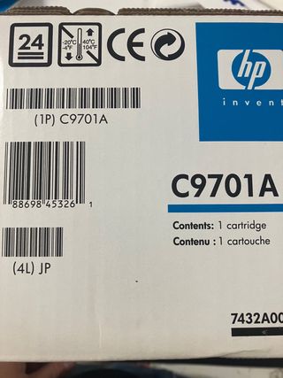 Toner HP C9701A Cyan