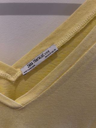 Camiseta amarilla manga corta