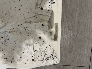 Pantalón blanco salpicado mujer