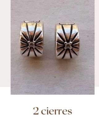 2 Cierres Pandora Plata