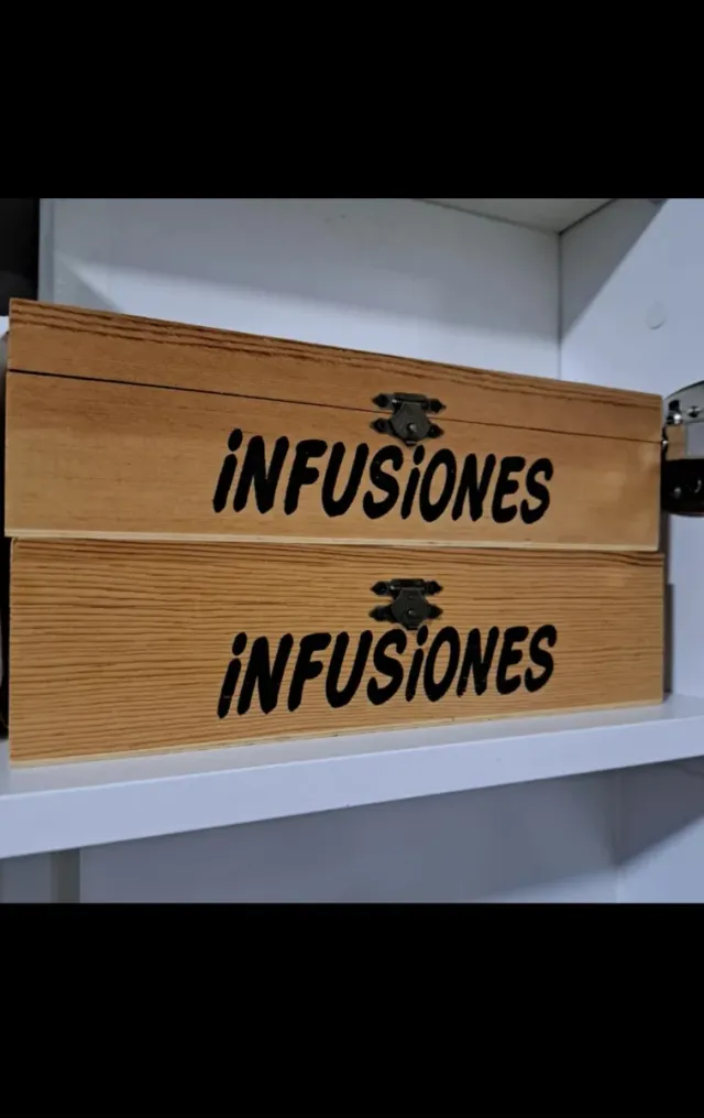 Cajas de madera para infusiones