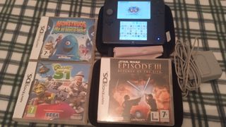 Nintendo 2DS Negra + 3 Juegos DS