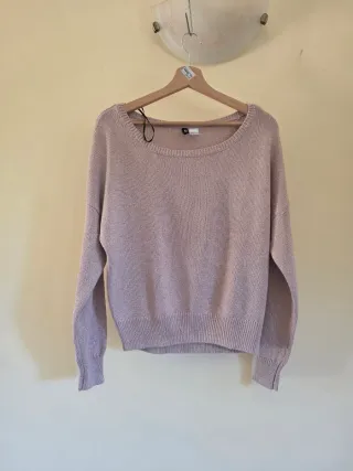 Maglioncino donna corto scintillante M L largo