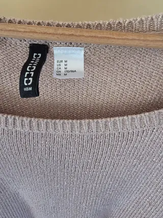 Maglioncino donna corto scintillante M L largo