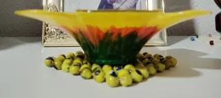 Cenicero Flor Vintage Amarillo