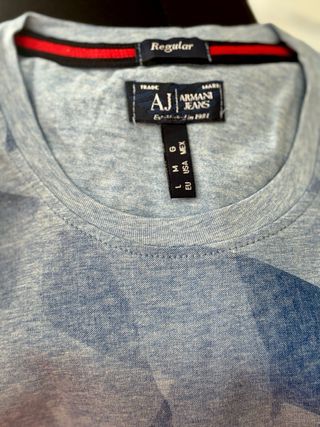 [NUEVA] Camiseta Armani Jeans Hombre -Talla L Azul