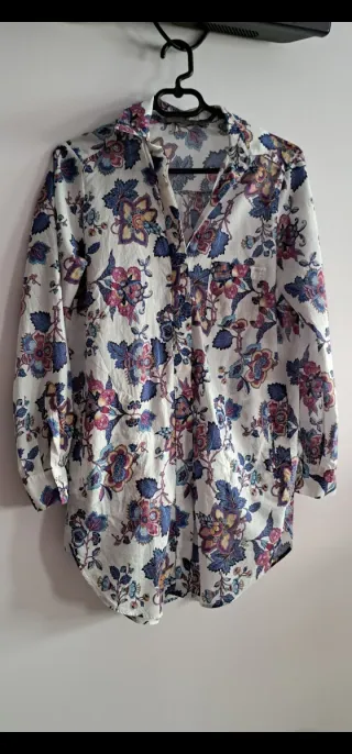 Camisa Zara Estampada Flores