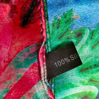 Pañuelo foulard reversible flores