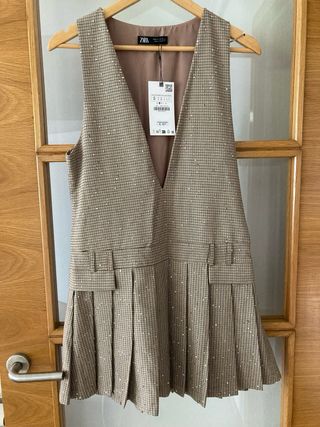 Vestido Zara Talla S con Pedrería