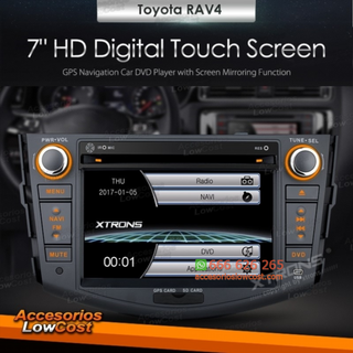 RADIO GPS DVD 2 DIN 7” ESPECÍFICO PARA TOYOTA RAV
