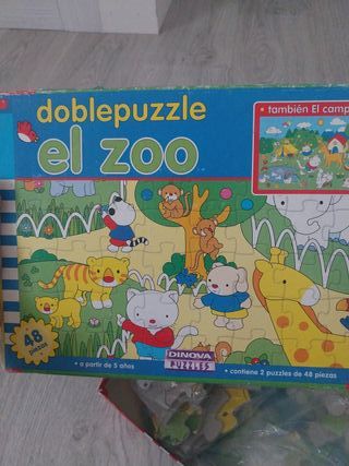 Doble Puzzle El Zoo 48 Piezas