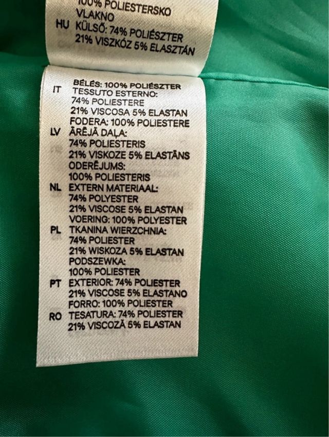 Blazer H&M Verde Água Tamanho S