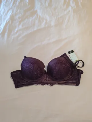 Sujetador morado de encaje Zeeman nuevo