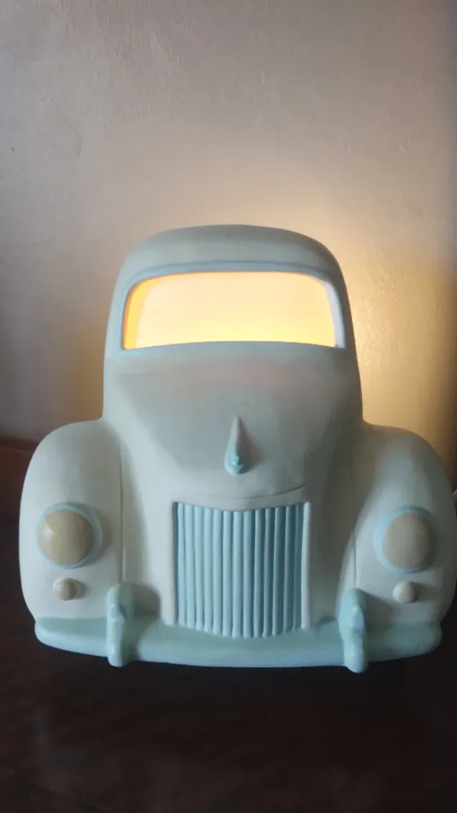 Lampada ceramica vintage auto