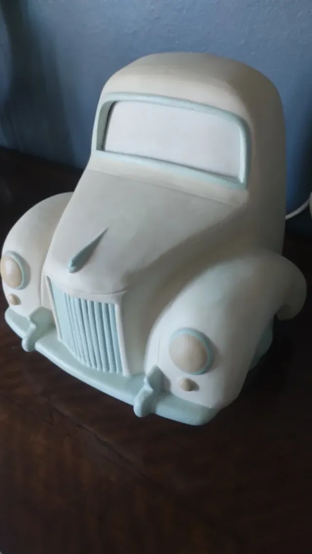 Lampada ceramica vintage auto