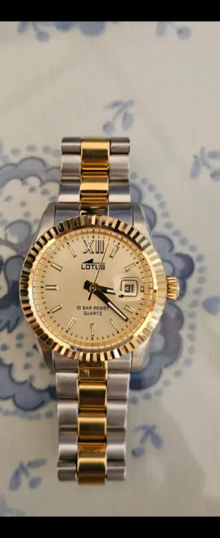 Reloj Lotus Acero Bicolor Nuevo