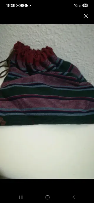 Mochila africana multicolor con bordado