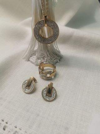 CONJUNTO chapado en oro. TAMBIÉN venta PIEZAS