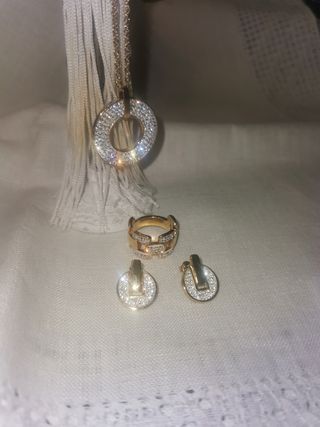 CONJUNTO chapado en oro. TAMBIÉN venta PIEZAS
