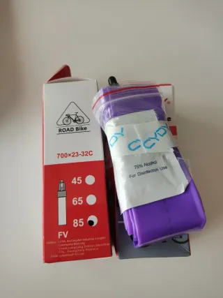 2 Cámaras TPU para Bicicleta 700x23-32C