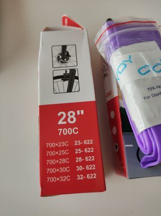 2 Cámaras TPU para Bicicleta 700x23-32C
