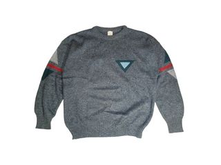 Vintage 80s Geometric Sweater Unisex XL Made in It