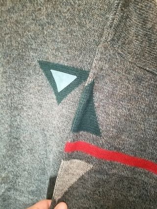 Vintage 80s Geometric Sweater Unisex XL Made in It