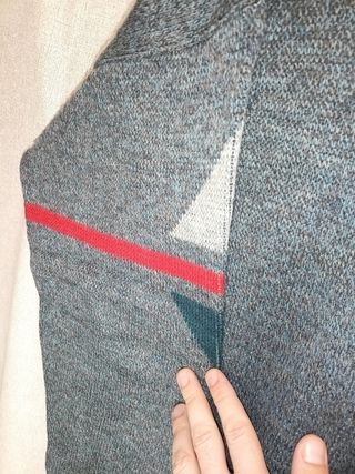 Vintage 80s Geometric Sweater Unisex XL Made in It