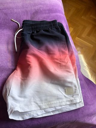 Bañador degradado azul y rosa