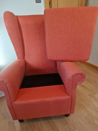 Orejero naranja de tela