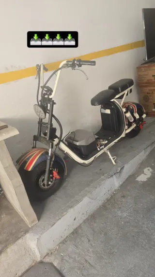 Patinete Eléctrico Chopper Estilo Retro