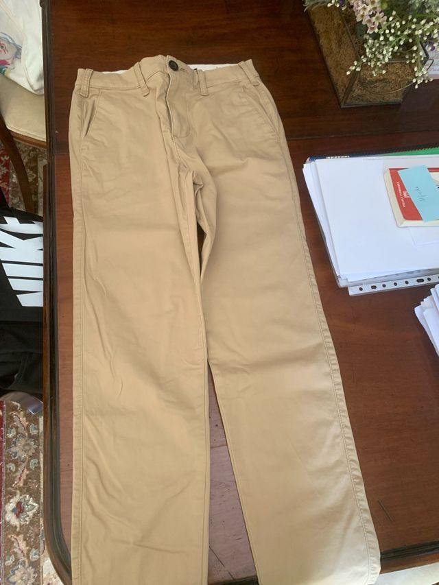 Pantalones Chinos Hollister Beige Talla 26x30