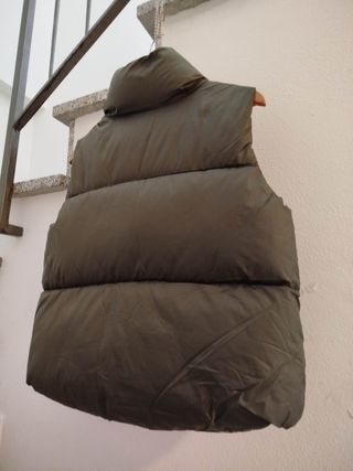 Gilet reversibile verde e maculato