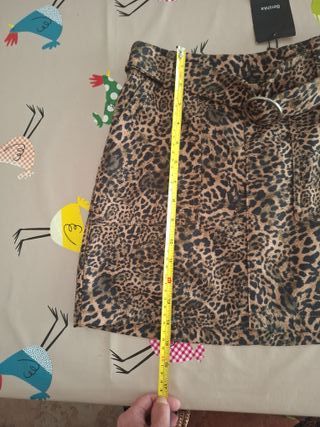 Minifalda leopardo nueva con etiquetas