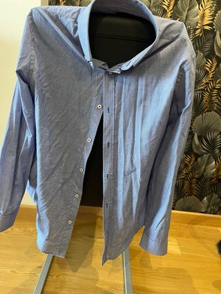 2 Camisas Zara Azules con Coderas