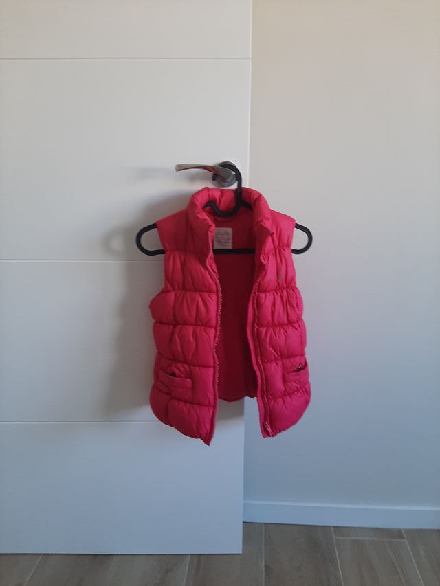 Chaleco rosa acolchado