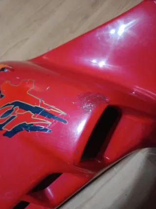 Fianchetto dx Honda Dominator Rosso e fianchettosx