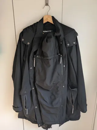 Chaqueta Porteo Negra impermeable