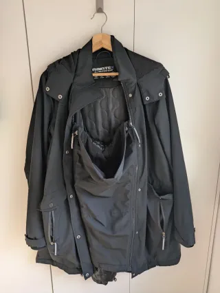 Chaqueta Porteo Negra impermeable