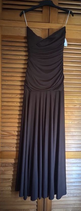 Vestido largo marrón Miphai Talla S