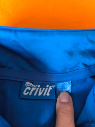 Camiseta térmica Crivit niño azul.